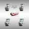 Service Caster 4 Inch SS Thermoplastic Caster Set with Roller Bearing 2 Swivel Lock 2 Brake SCC SCC-SS30S420-TPRRD-BSL-2-TLB-2 - alternate 4